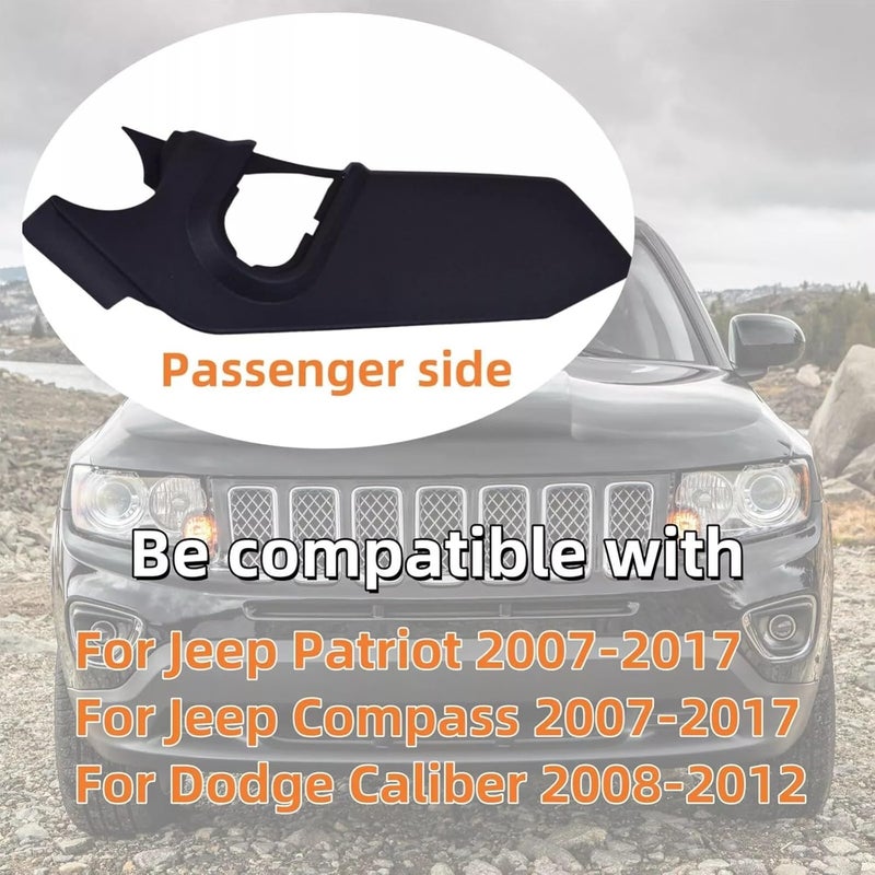 Prefer Warehouse Passenger Side Seat Trim Panel Compatible With Jeep Compass Patriot 2007-2017 Compatible With Dodge Caliber 2008-2012 for 1RW62XDVAB 1RW62XDVAA - Image 3